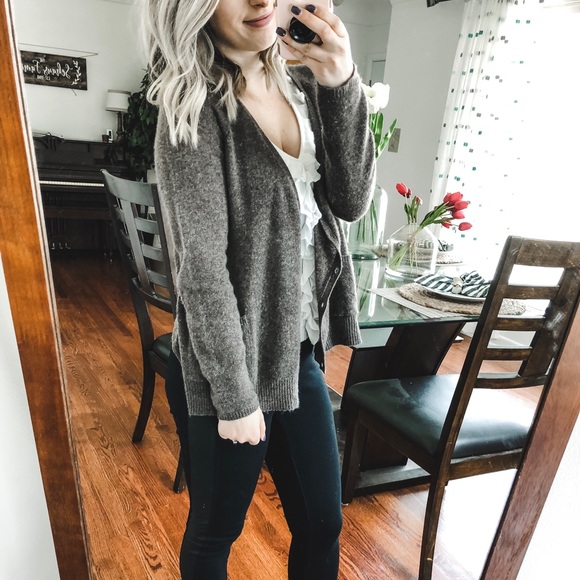 Nordstrom 100% Cashmere Philosophy Cardigan Small - Picture 7 of 8